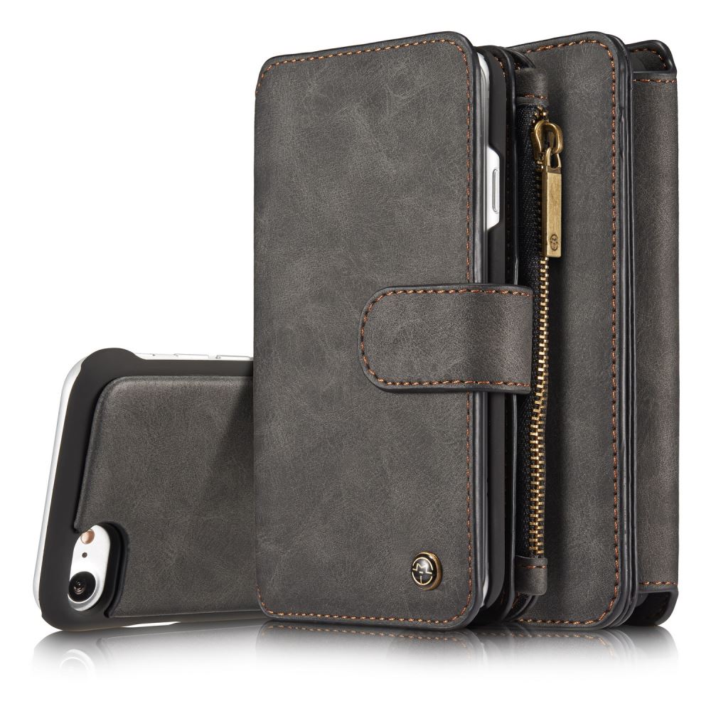iPhone 7 double wallet leather case detachable iPhone 7 double wallet leather case detachable