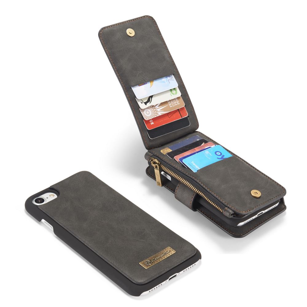 iPhone 7 double wallet leather case detachable iPhone 7 double wallet leather case detachable