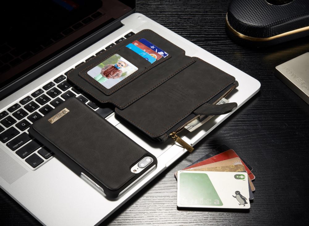 iPhone 7 Plus wallet leather case detachable iPhone 7 Plus wallet leather case detachable