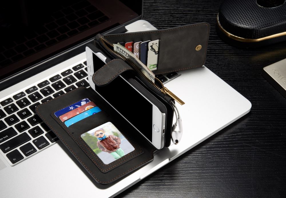 iPhone 7 Plus wallet leather case detachable iPhone 7 Plus wallet leather case detachable