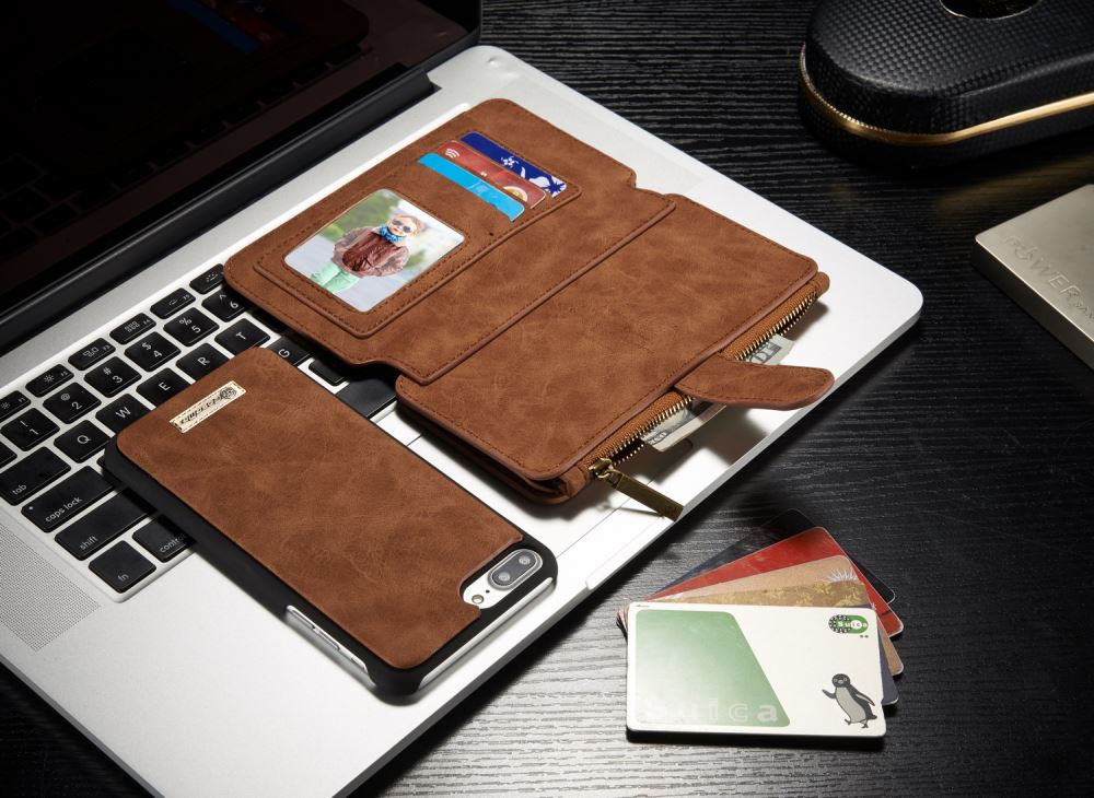 iPhone 7 Plus wallet leather case detachable iPhone 7 Plus wallet leather case detachable