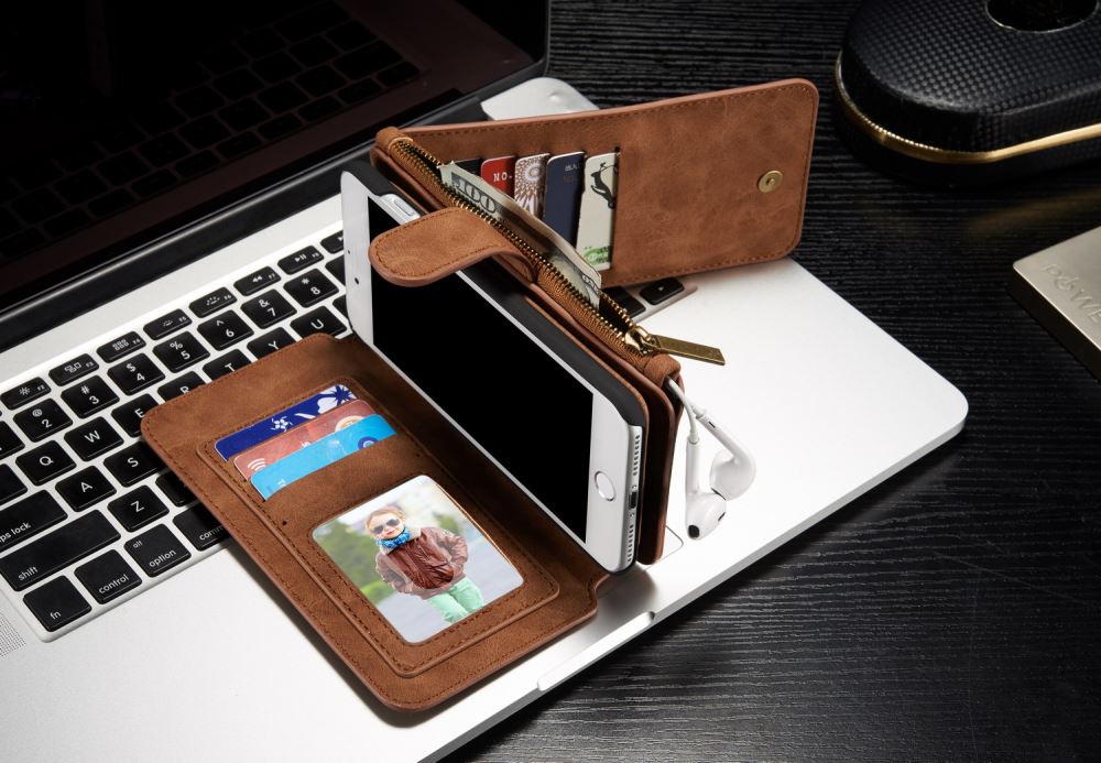 iPhone 7 Plus wallet leather case detachable iPhone 7 Plus wallet leather case detachable