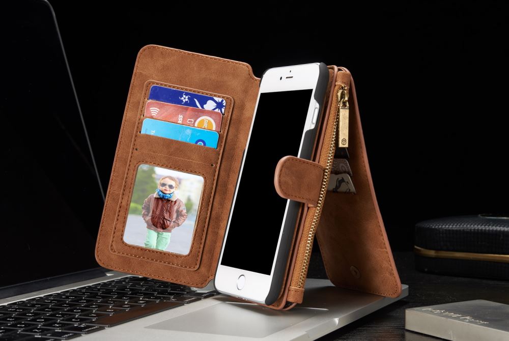 iPhone 7 Plus wallet leather case detachable iPhone 7 Plus wallet leather case detachable