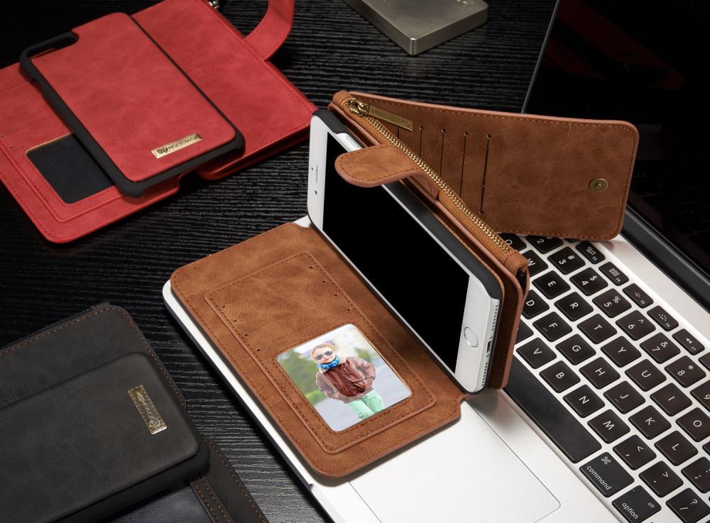 iPhone 7 Plus wallet leather case detachable iPhone 7 Plus wallet leather case detachable