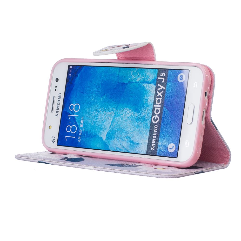 Samsung Galaxy J5 case wallet leather case printed