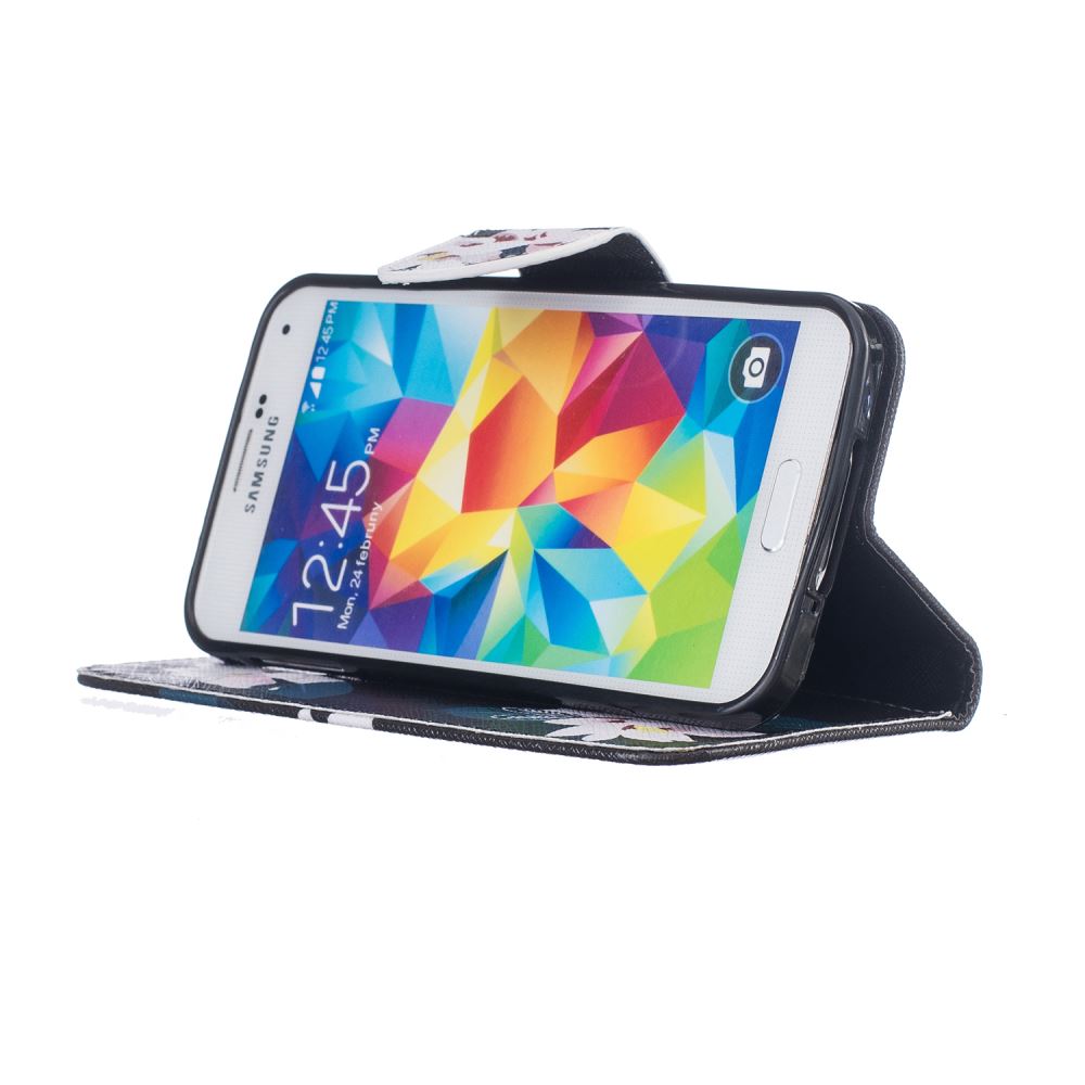 Galaxy S5 case wallet leather case printed