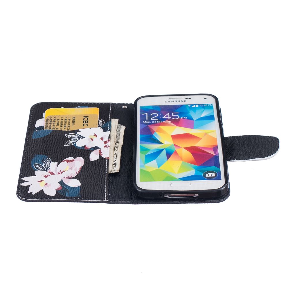 Galaxy S5 case wallet leather case printed
