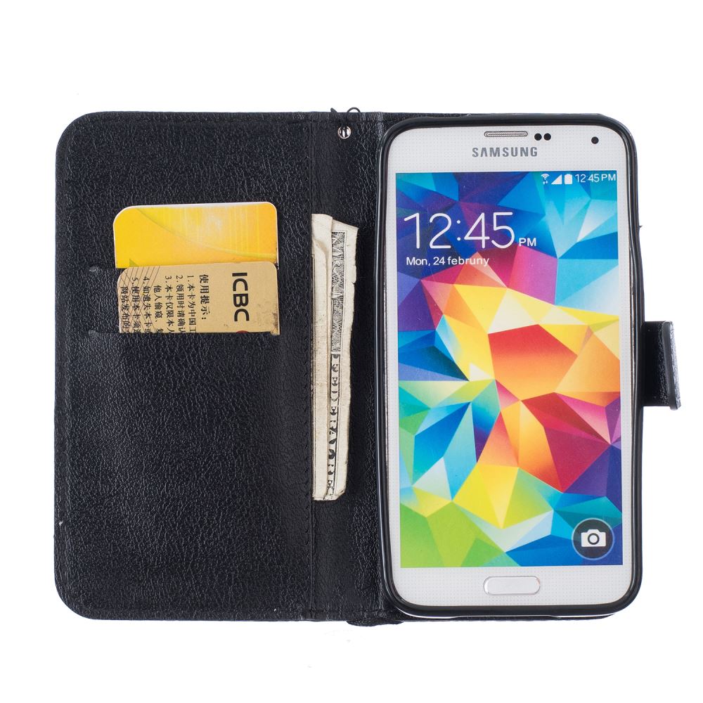 Samsung Galaxy S5 case wallet leather case printed