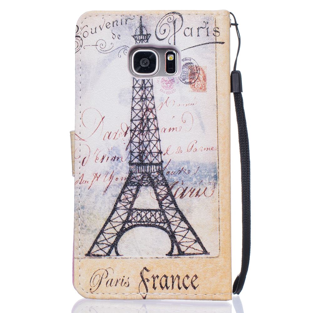 Galaxy S7 EDGE case wallet leather case printed