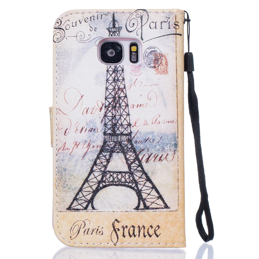 Galaxy S7 case wallet leather case printed