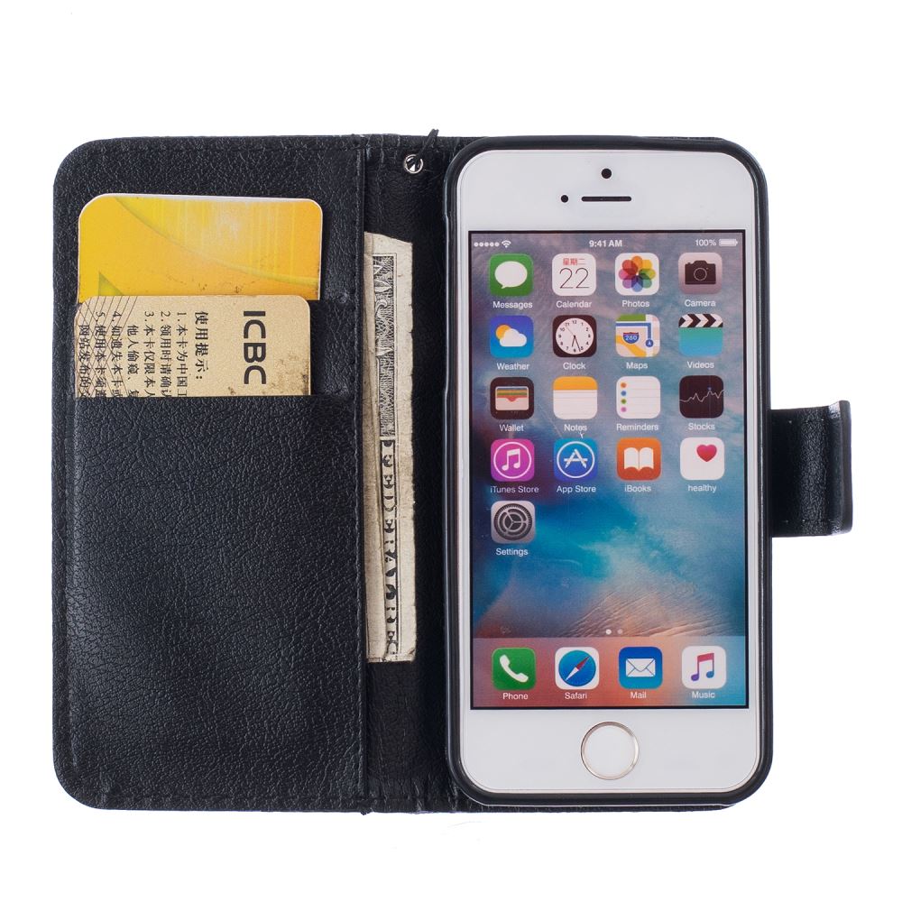 iPhone 5 5s SE case wallet leather case printed iPhone 5 5s SE case wallet leather case printed