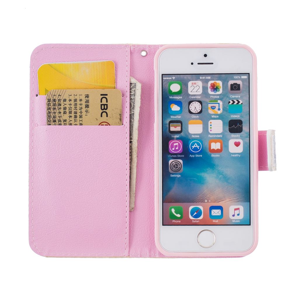 iPhone 5 5s SE case wallet leather case printed iPhone 5 5s SE case wallet leather case printed
