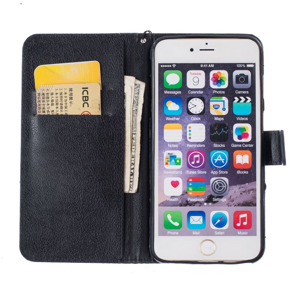 iPhone 6 Plus case wallet leather case printed