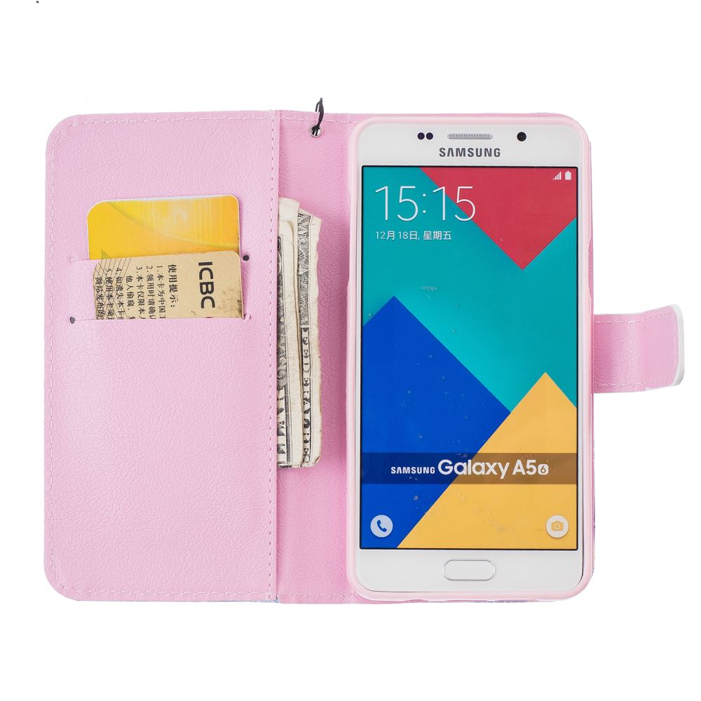 Galaxy A5 2016 case wallet leather case printed