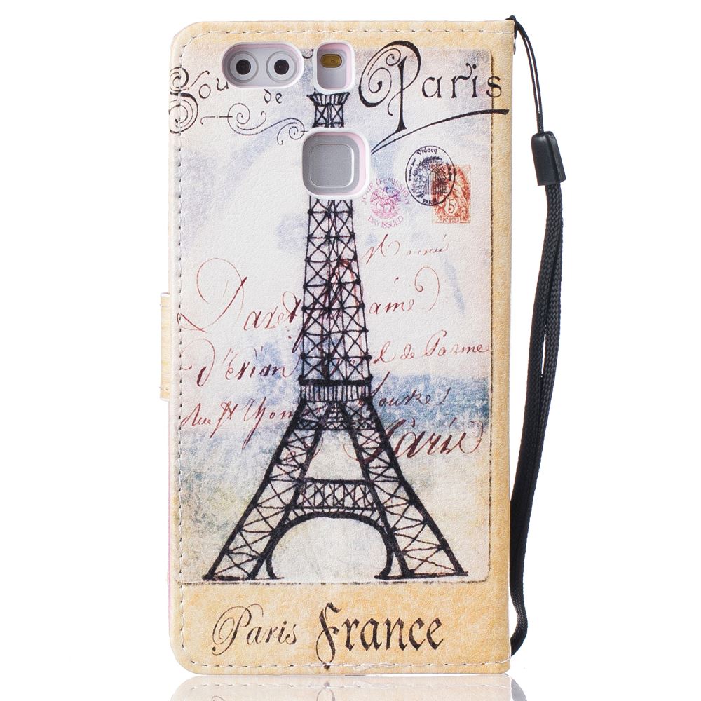 Huawei P9 case wallet leather case printed