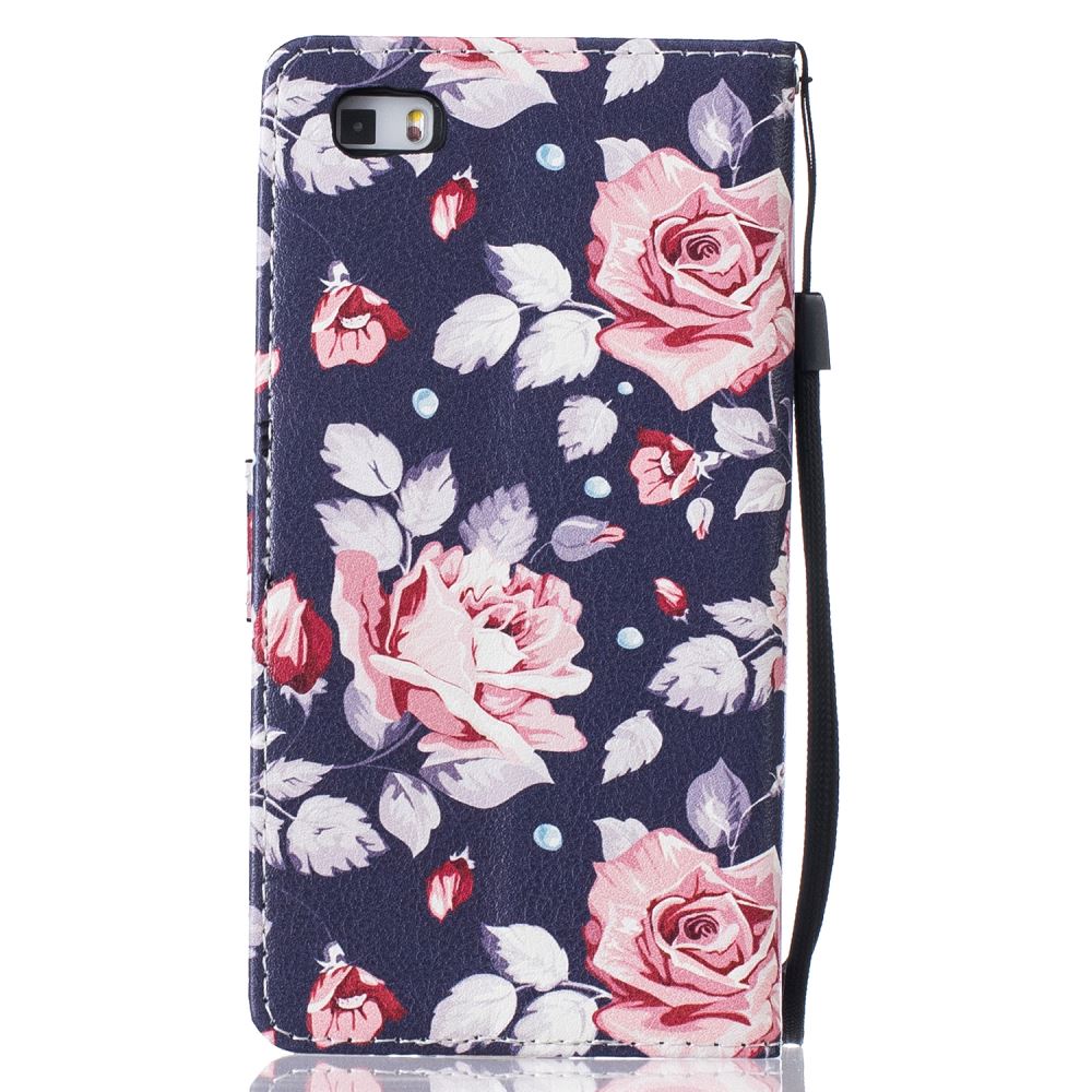 Huawe P8 LITE case wallet leather case printed