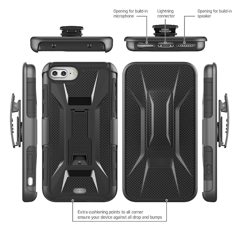 iPhone 7 plus Hybrid armor Case+Belt Clip Holster iPhone 7 plus Hybrid armor Case+Belt Clip Holster