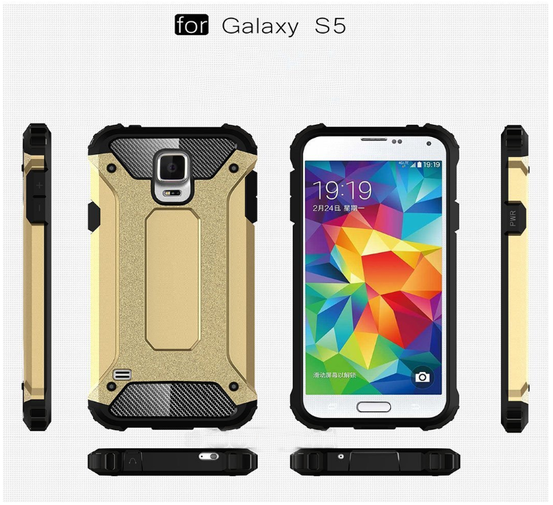 Galaxy S5 Case Armor Rugged Heavy Duty Holster Case