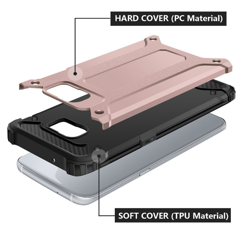 Galaxy S7 edge Case Armor  Rugged Holster Case
