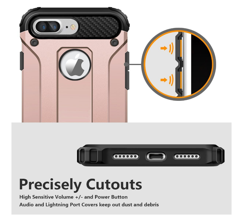 iPhone 7 plus Case Armor Rugged Heavy Duty Holster Case