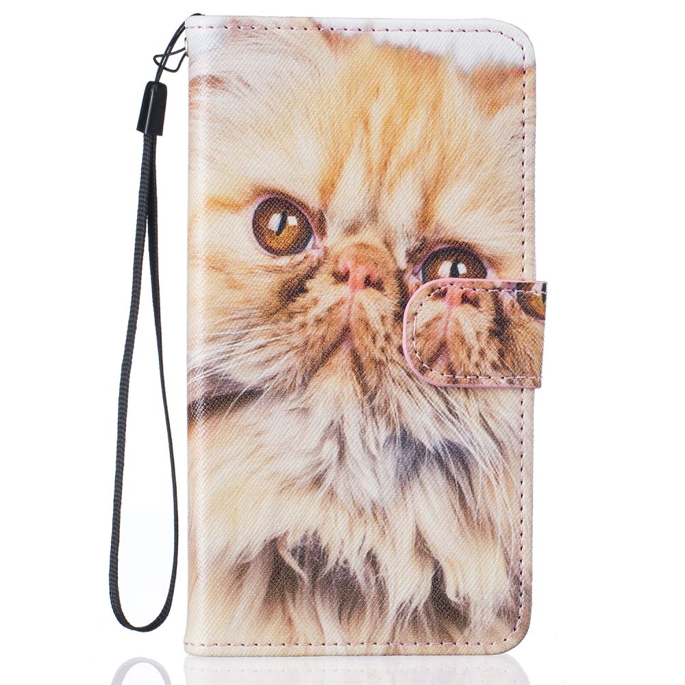 Huawei Y6 Elite case Huawei Y5 II case wallet leather case printed