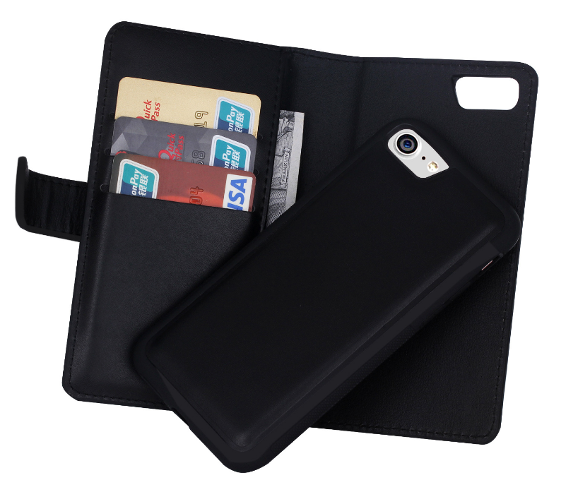 Iphone 7 double wallet Leather Zip case detachable Iphone 7 double wallet Leather Zip case detachable