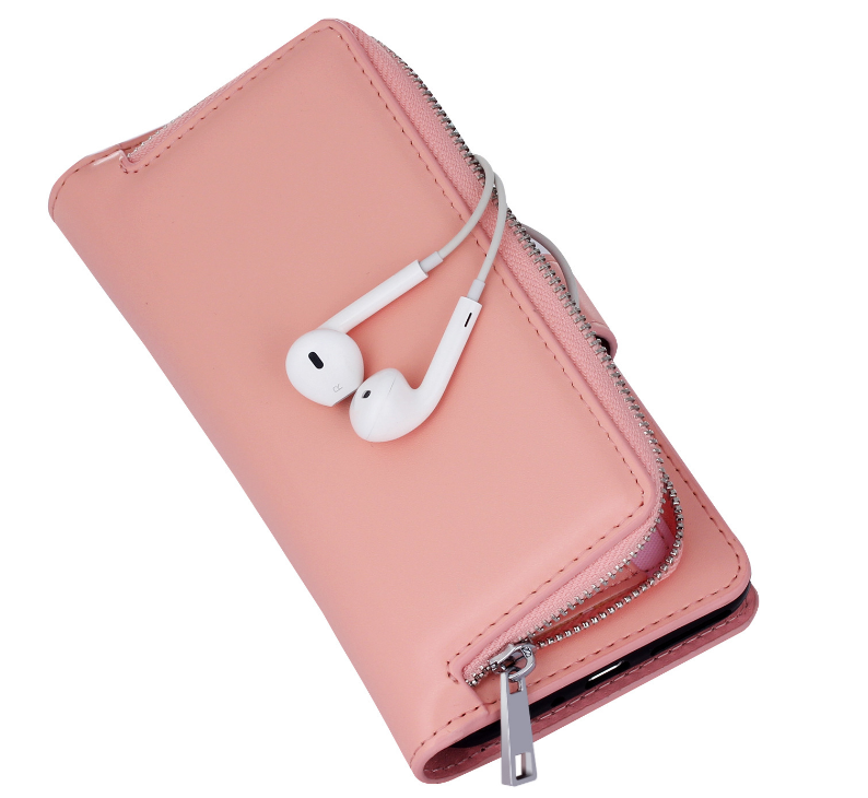 Iphone 7 double wallet Leather Zip case detachable Iphone 7 double wallet Leather Zip case detachable