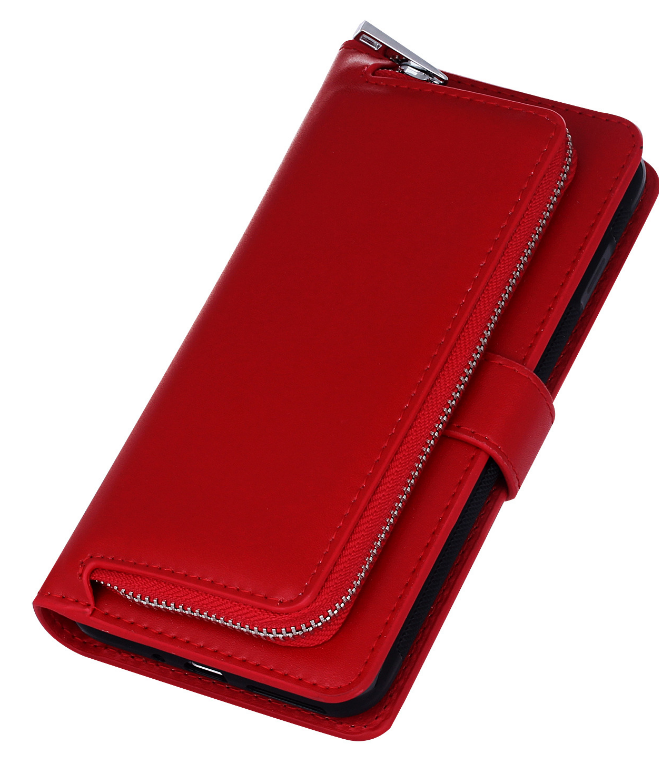Iphone 7 double wallet Leather Zip case detachable Iphone 7 double wallet Leather Zip case detachable