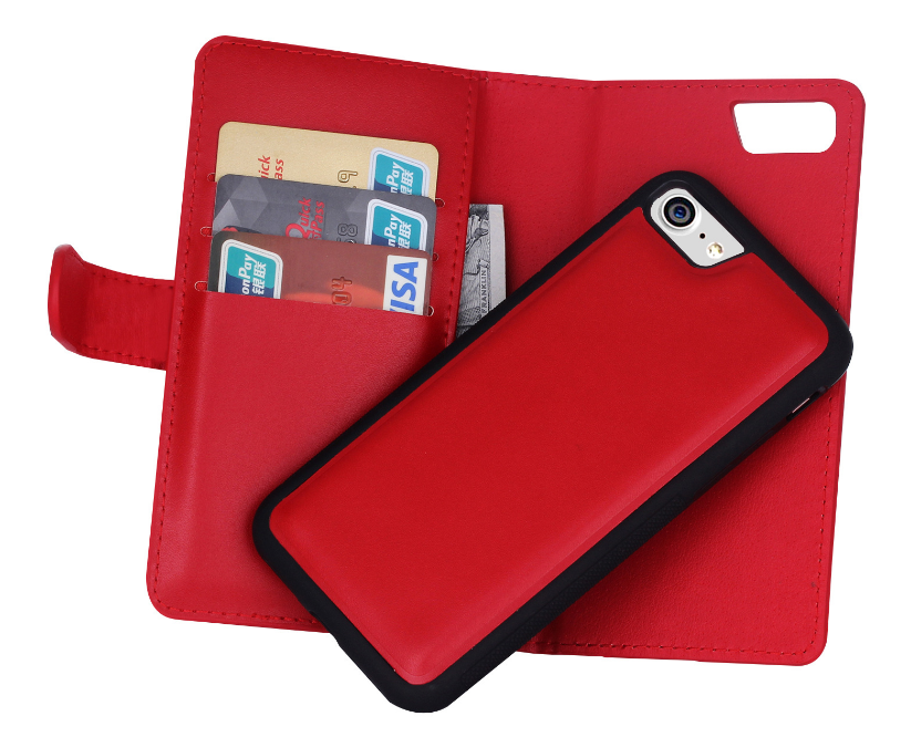 Iphone 7 double wallet Leather Zip case detachable Iphone 7 double wallet Leather Zip case detachable