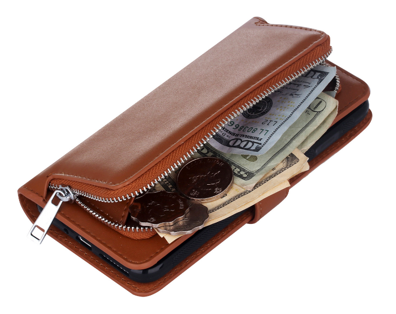 Iphone 7 double wallet Leather Zip case detachable Iphone 7 double wallet Leather Zip case detachable