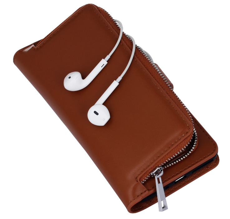 Iphone 7 double wallet Leather Zip case detachable Iphone 7 double wallet Leather Zip case detachable