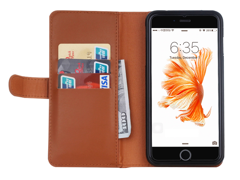 Iphone 7 double wallet Leather Zip case detachable Iphone 7 double wallet Leather Zip case detachable