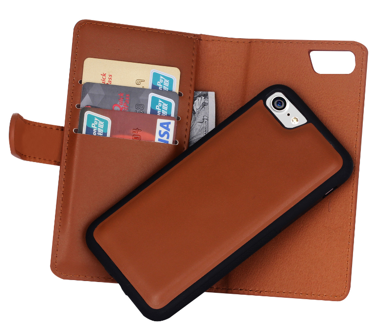 Iphone 7 double wallet Leather Zip case detachable Iphone 7 double wallet Leather Zip case detachable