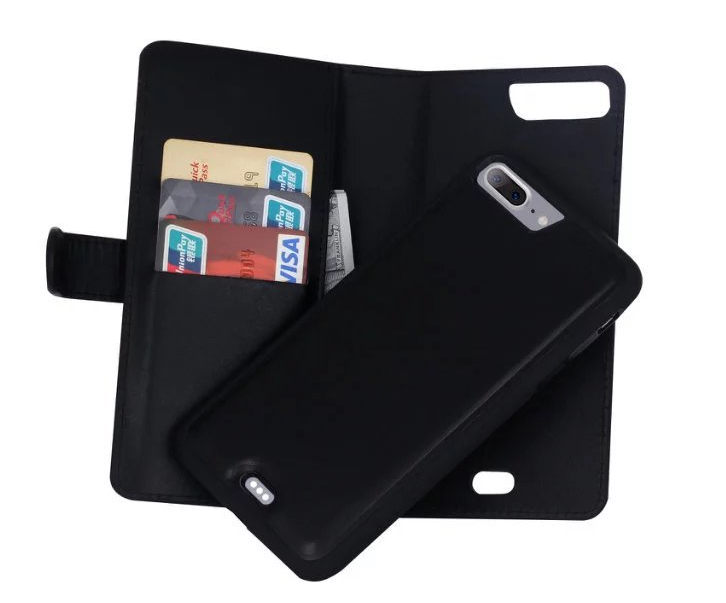 Iphone 7 plus double wallet Leather Zip case detachable Iphone 7 plus double wallet Leather Zip case detachable