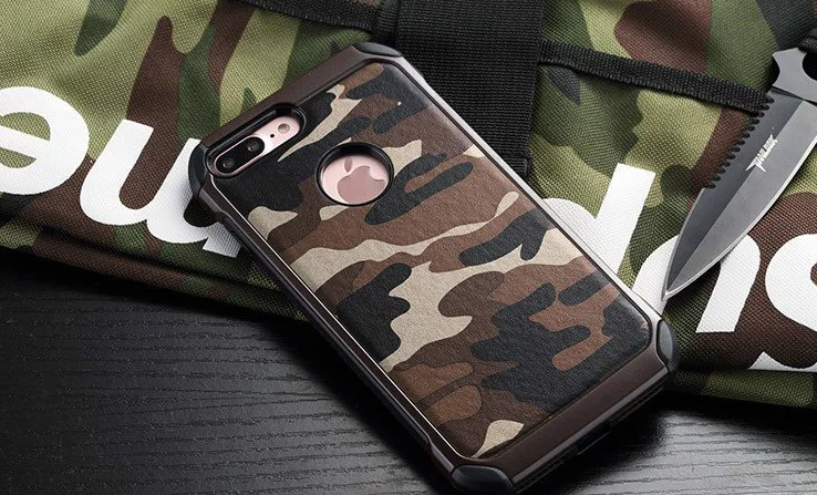 iPhone 7 plus impact proof heavy duty camouflage case