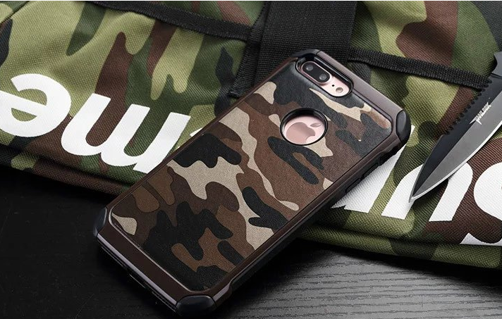 iPhone 7 plus impact proof heavy duty camouflage case