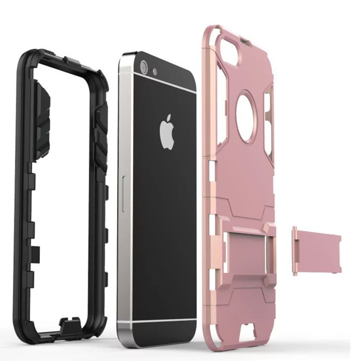 iPhone 5 5s SE Case Dual Layer Defender Slim Hybrid Kickstand Case iPhone 5 5s SE Case Dual Layer Defender Slim Hybrid Kickstand Case