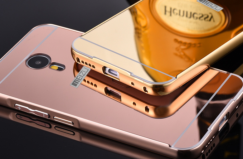 MEIZU M3 NOTE  case Slim Metal bumper with mirror back cover case