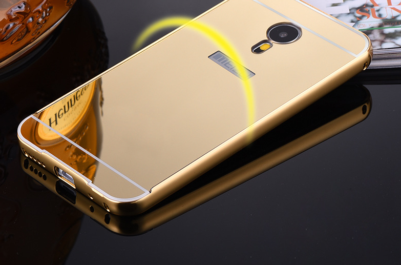 MEIZU M3 NOTE  case Slim Metal bumper with mirror back cover case