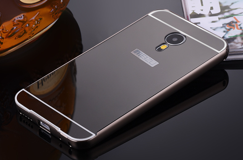 MEIZU M3 NOTE  case Slim Metal bumper with mirror back cover case