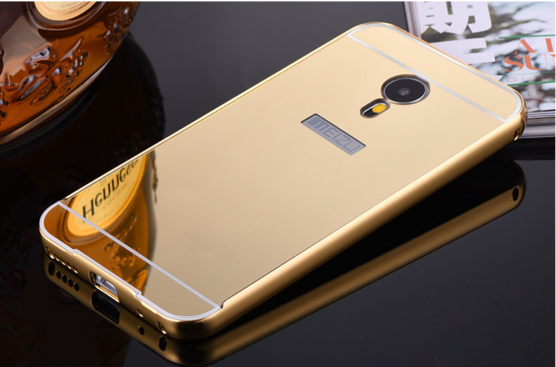 MEIZU M3 NOTE  case Slim Metal bumper with mirror back cover case