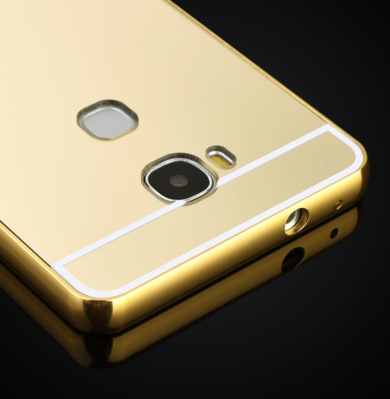 Huawei GT3 case Huawei Honor 5C case Metal bumper with mirror back cover case