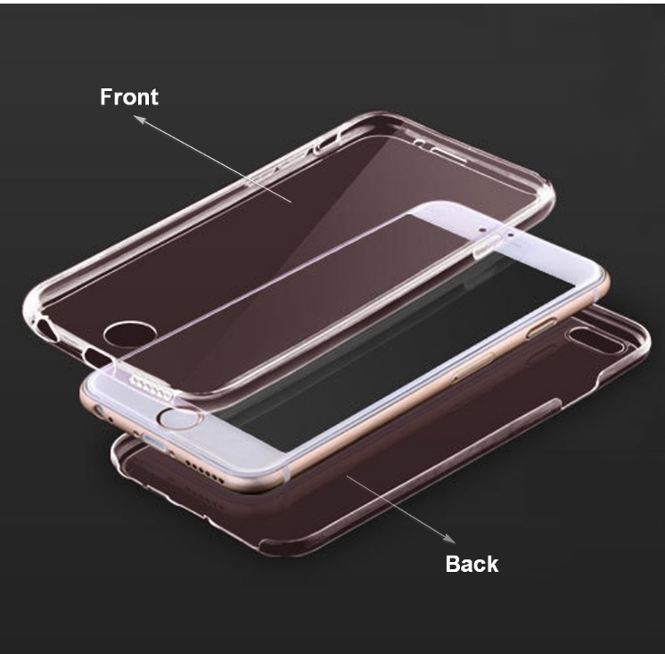 iphone 6 6s plus case 2 piece transparent full body protector case