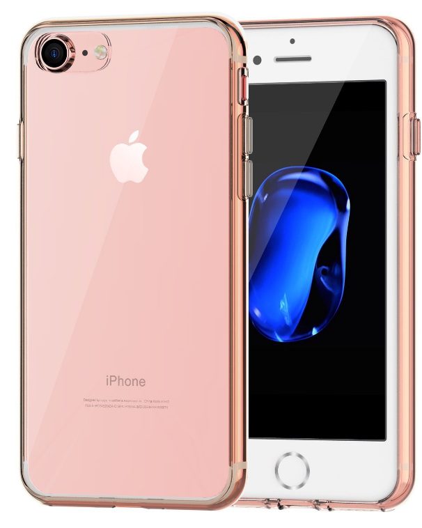 iphone 7  case 2 piece transparent full body protector case
