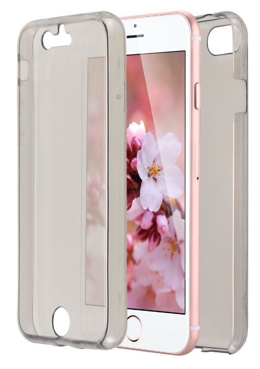 iphone 7  case 2 piece transparent full body protector case