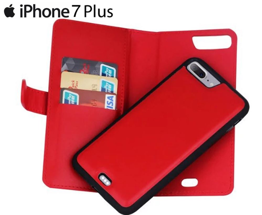 iPhone 7 plus double wallet Leather Zip case detachable iPhone 7 plus double wallet Leather Zip case detachable