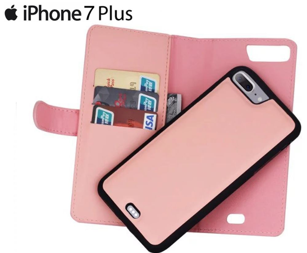 Iphone 7 plus double wallet Leather Zip case detachable Iphone 7 plus double wallet Leather Zip case detachable