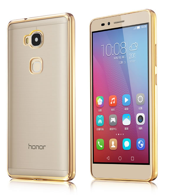 Huawei GT3 case Plating Bumper with clear gel back cover case