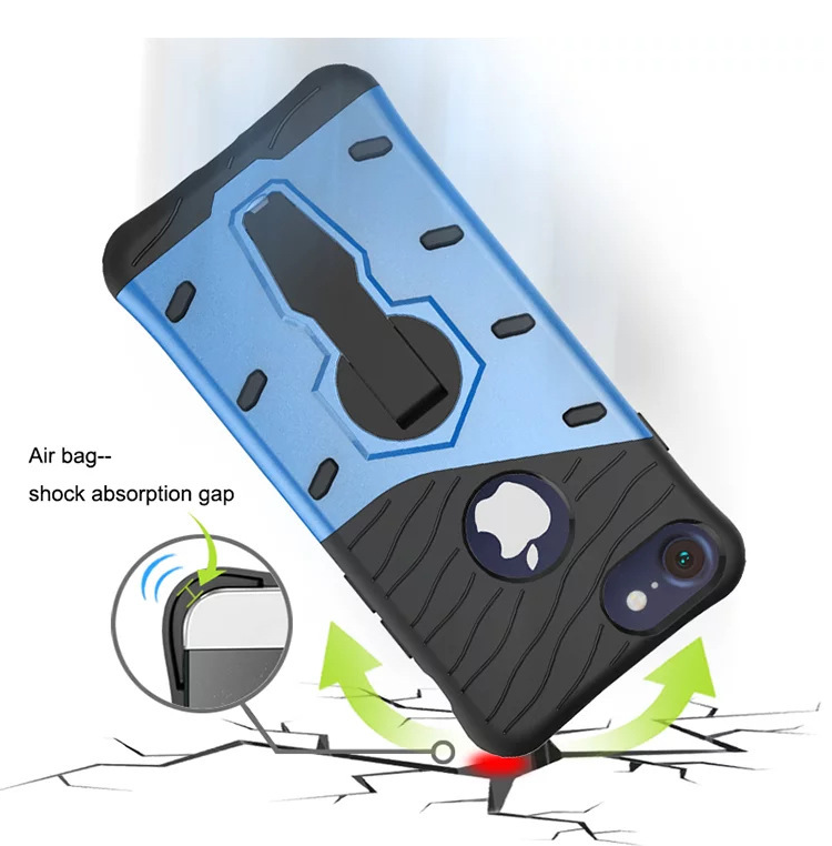 iPhone 7 Case Dual Layer Defender Slim Hybrid Kickstand Case