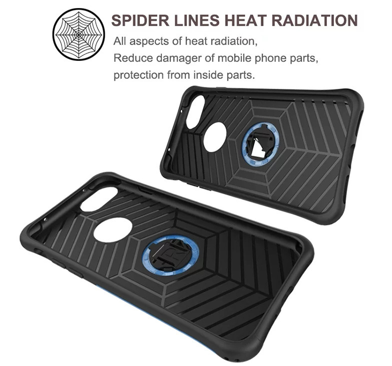 iPhone 7 Case Dual Layer Defender Slim Hybrid Kickstand Case